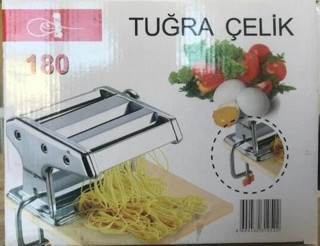Go İthalat Tuğra Çelik 180 mm Erişte Makarna Makinesi (5365)