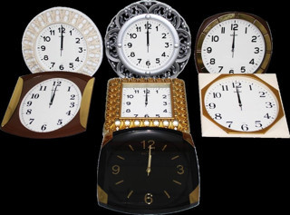 Go İthalat DÜZ DUVAR SAATİ KARIŞIK (5365)