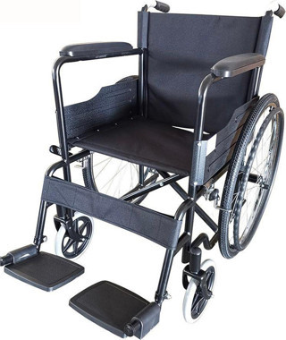 Life Net Medikal Tekerlekli Sandalye Manuel Katlanabilir Siyah Bme4611