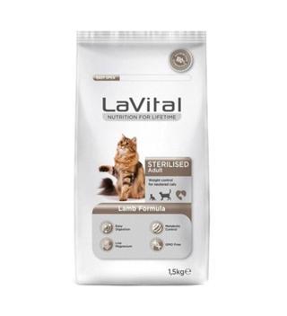 Lavital Sterilised Kuzulu Kısırlaştırılmış Kuru Kedi Maması 1,5 kg