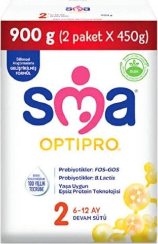 Optipro 2 6-12 Ay Devam Sütü 900 G (2 PAKET X 450 G)