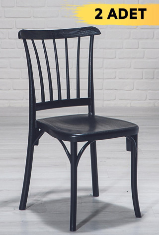 Sandalie 2 Adet Violet Siyah Pratik Sandalye / Balkon-Bahçe-Mutfak