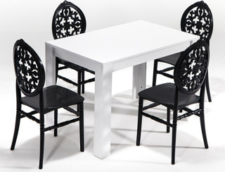 Mobetto Arda / Venüs Mutfak Masa Takımı 1 Masa 4 Sandalye - Siyah