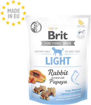 Brit Care Light Papaya ve Tavşanlı Köpek Ödülü 150gr