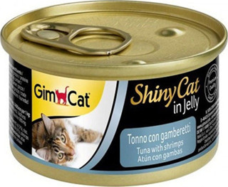 Gimcat Shinycat Jel İçinde Ton Balıklı ve Karidesli Konserve 70 Gr