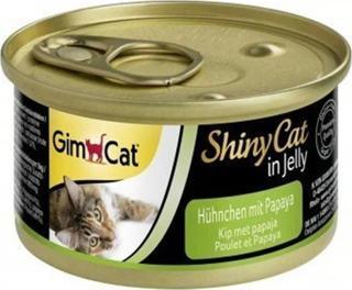 Gimcat ShinyCat Tavuk Etli ve Papaya Jöleli Kedi Konservesi 70 Gr