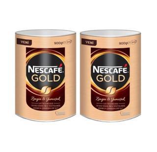 Nescafe Gold Çözünebilir Kahve Teneke 900 gr x 2 Adet