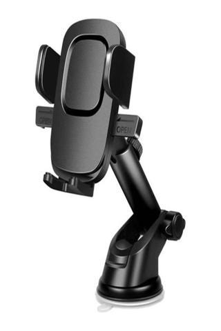 Ultratekno Y05-G Lüks Serisi Araç Içi Telefon Tutucu Vantuzlu Robotik Uzayabilen Boy Ayarlı 4.5-7"