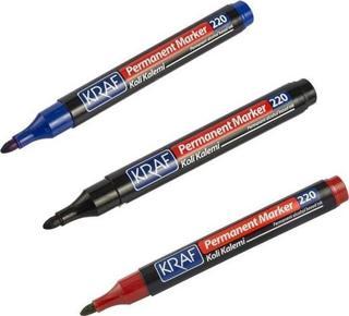 Kraf Permanent Marker Koli Kalemi 3’lü Set 220