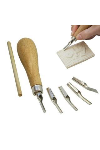 Merttools Lino Cutter Linol Oyma Kesme Bıçak Seti 5 Bıçaklı