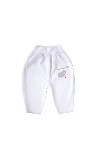 Sevi Bebe Unisex Bebek Beyaz Uyku İçin Çiş Pantolonu