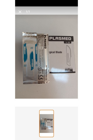 Plasmed Bistüri Ucu 22 No ( 200 Adet)