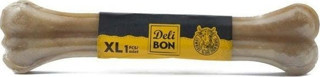 Delibon Deri Pres Vakumlu Kemik Köpek Ödülü Naturel 27 Cm 1 Adet
