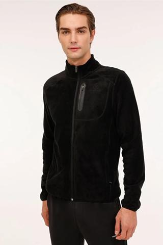 Lumberjack Regular Fit Dik Yaka Fermuarlı Erkek Polar 7SN165 5PR SİYAH