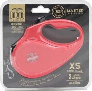 Doggie Master Otomatik Köpek Uzatma Tasması Xsmall Pembe 12 Kg 3 Mt