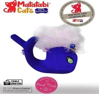 Matatabi Cats Whali Kedi Oyuncağı Mavi 15 Cm