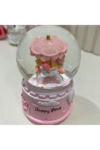 Taşmeran Atlı Karınca Işıklı Müzikli Orta Boy Kar Küresi Tky0400