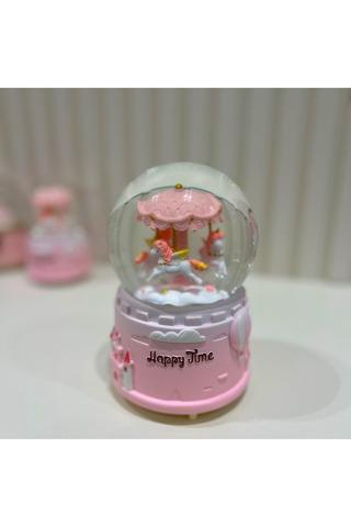 Taşmeran Atlı Karınca Motorlu Işıklı Müzikli Büyük Boy Kar Küresi Tky0408