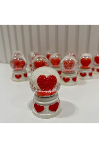 Taşmeran Kalpli Mini Boy Kar Küresi Tky0389