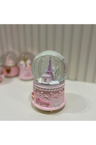 Taşmeran Paris Eyfel Kulesi Unicorn Motorlu Işıklı Müzikli Büyük Boy Kar Küresi Tky0404