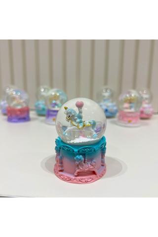 Taşmeran Unicorn Işıklı Mini Boy Kar Küresi Tky0381