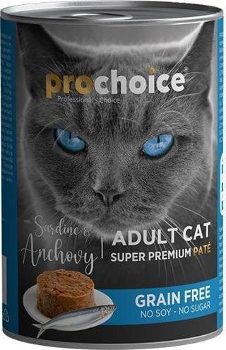 Pro Choice Adult Sardunya ve Hamsili Yetişkin Konserve Kedi Maması 400 Gr