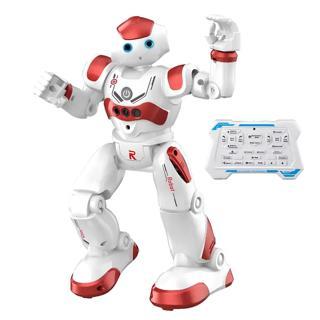 Welcomein Uzaktan Kumandalı 3.7V Şarjlı Işıklı Dans ve Müzik Özellikli Hareketli Robot Sensörlü (Kırmızı)