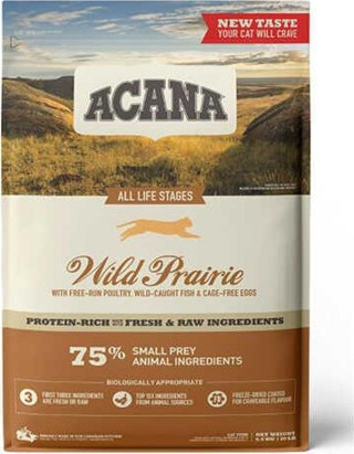 Acana Wild Prairie Tahılsız Tavuklu ve Balıklı Yetişkin Kedi Maması 4.5 Kg