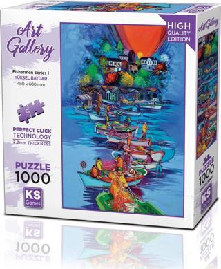 Ks Games Puzzle 1000 Parça Art Gallery Fishermen Series I