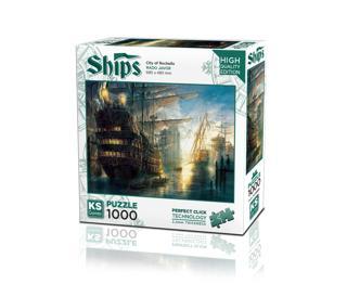 KS Puzzle 1000 Parça Ships City of Rochelle
