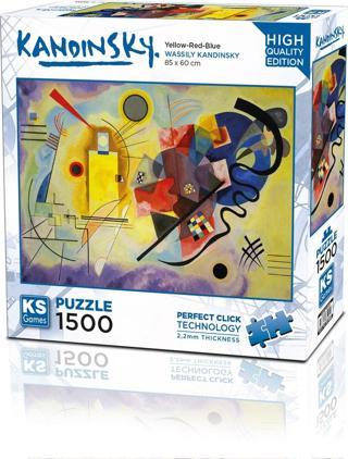 Ks Games Puzzle 1500 Parça Kandinsky Yellow-Red-Blue