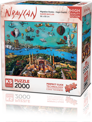 Ks Games Puzzle 2000 Parça Nbaylan Migration Routes-Hagia Sophia