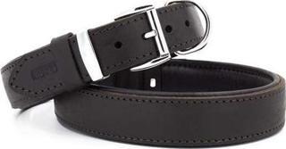 Doggie Yağlı Deri Köpek Boyun Tasması Large Kahverengi 3.5x52-60 Cm