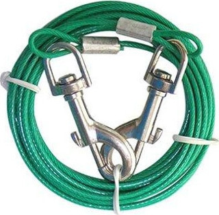 Eastland Köpek Çelik Bahçe Bağlama Halatı Yeşil 2 Mm 3.6 Mt