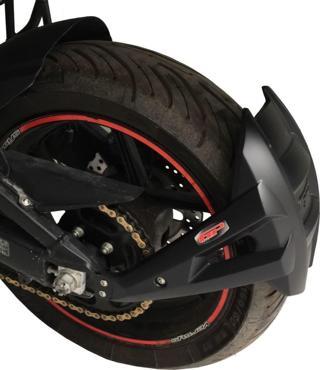 GP Kompozit Kawasaki Versys 650 2009-2023 Uyumlu Arka Çamur Sıyırıcı Siyah