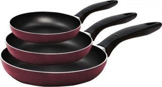 Mehtap Xx-61 12228 3'Lü Tava Seti 18 Cm + 22 Cm + 26 Cm Mor