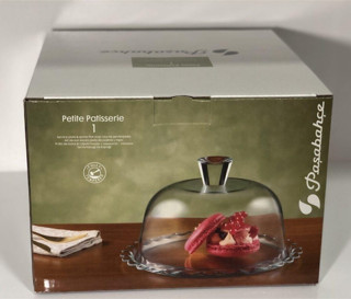 Paşabahçe Patisserie Kek Fanusu Cam Kapaklı Sunum Tabağı ( 96874 ) Fma99946