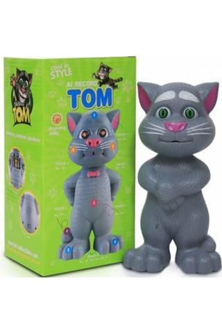 Tom Cat Kararlı Konuşan Kedi Tom Ses Kaydeden Müzikli 23 Cm