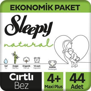 Sleepy Natural 4+ Numara Maxi Plus 44'lü Bebek Bezi