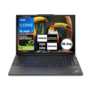 Lenovo ThinkPad E16 Gen 1 i7-1355U 40GB 4 TB SSD MX550 16" WUXGA Freedos 21JQS27CB2 BT15