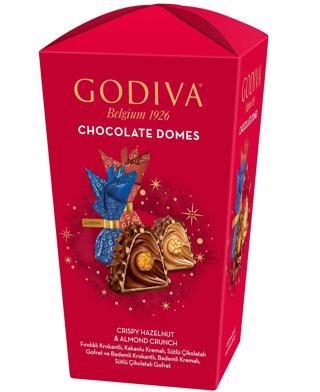 Chocolate DOMES - Yeni Yıl Özel Karma Kutu - Fındık&Badem - 123 gram - 10 Adet