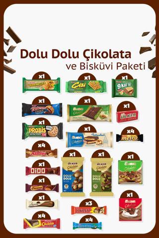 Dolu Dolu Çikolata ve Bisküvi Paketi