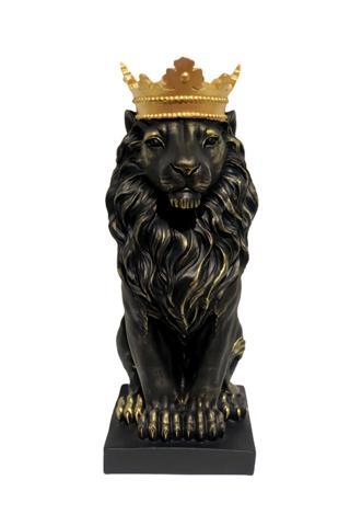 Royal Dekoratif Ev/ Ofis Aksesuarı Aslan Kral Gold Obje