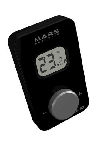 Mars S10 Kablosuz Dijital Oda Termostatı Siyah