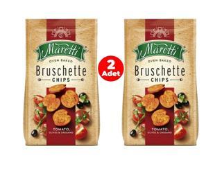 Maretti Bruschette Domates, Zeytin ve Kekik Aromalı Kızartılmış Ekmek Cips (2 ADET)