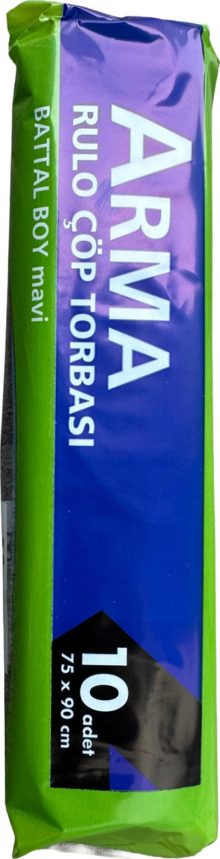 Arma Battal Boy 70 Lt. Mavi Çöp Torbası Poşeti - 75 x 90 Cm / 10 Adetlik 1 Rulo