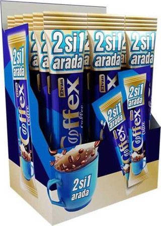 Elvan Coffex 2 si 1 Arada Hazır Kahve 12 gr. (1 Kutu)