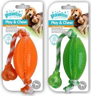 Pawise Kemirme Oyuncağı İpli Rugby Topu 40 cm
