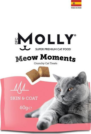 Molly Meow Moments Deri ve Tüy Bakımı Kedi Ödül Maması 60 Gr