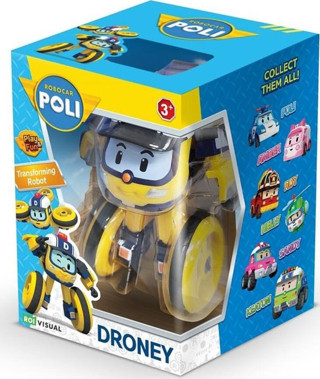 Robocar Poli Transforming Robot Figür Droney Oyuncak Dönüşebilen Robot Figür Droney Yeni Model
